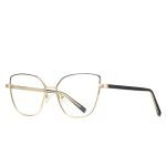 Women's oval cat eye glasses frames black legs