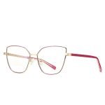 Women's oval cat eye glasses frame with pink legs