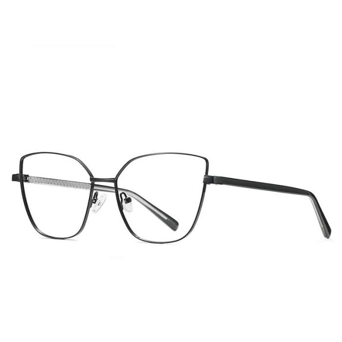 Women's oval cat eye glasses frames black