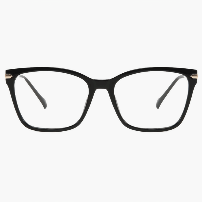 Lightweight square glasses with TR90 frame & metal legs. Custom prescription lenses available. Minimalist design for teens and adults. School and casual wear.