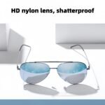 Classic pilot sunglasses featuring impact-resistant nylon lenses and metal frames, offering better value than luxury brands for outdoor adventures.