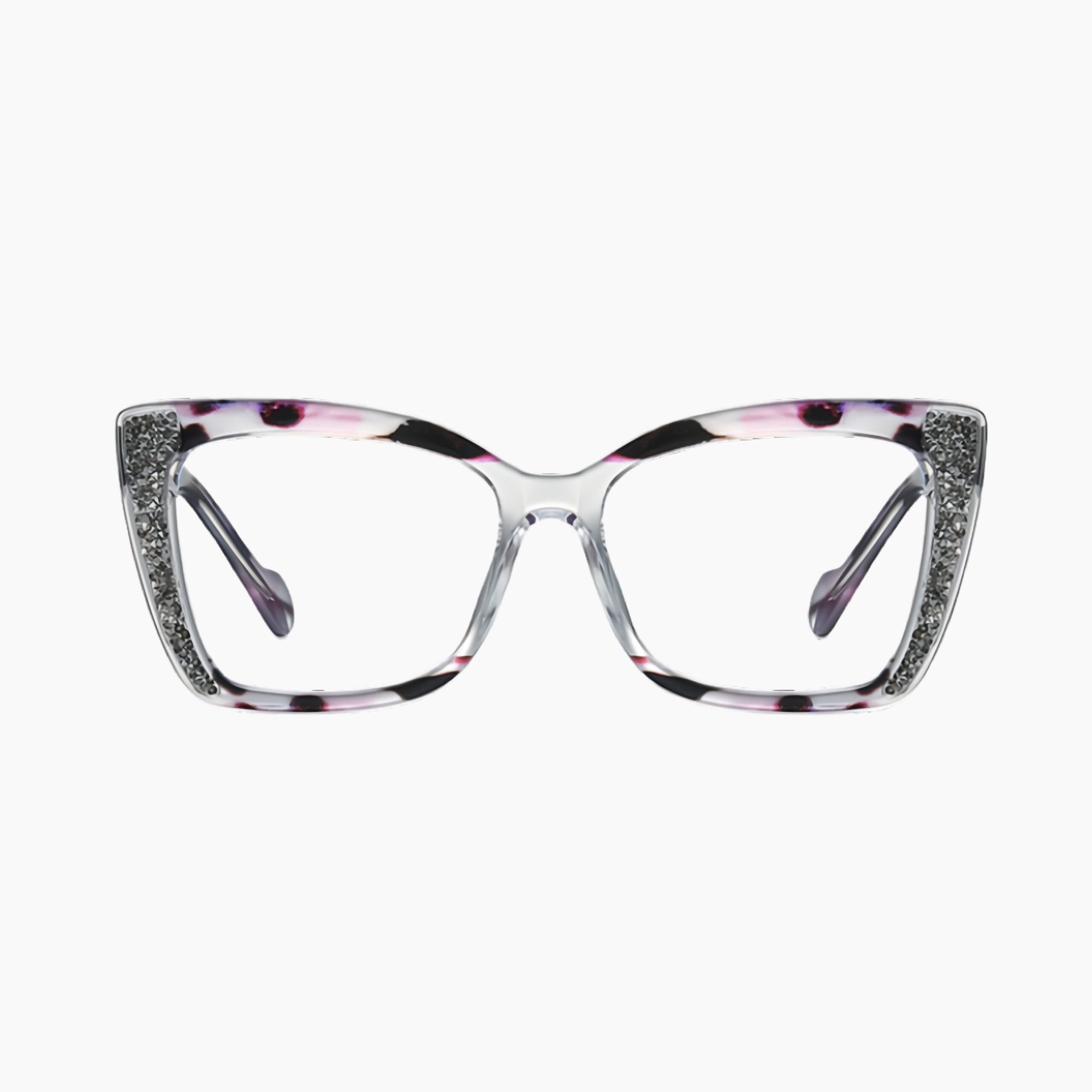 00.2 Women's retro TR90 cat-eye prescription glasses with blue light blocking technology, full-frame vintage design for eye protection.