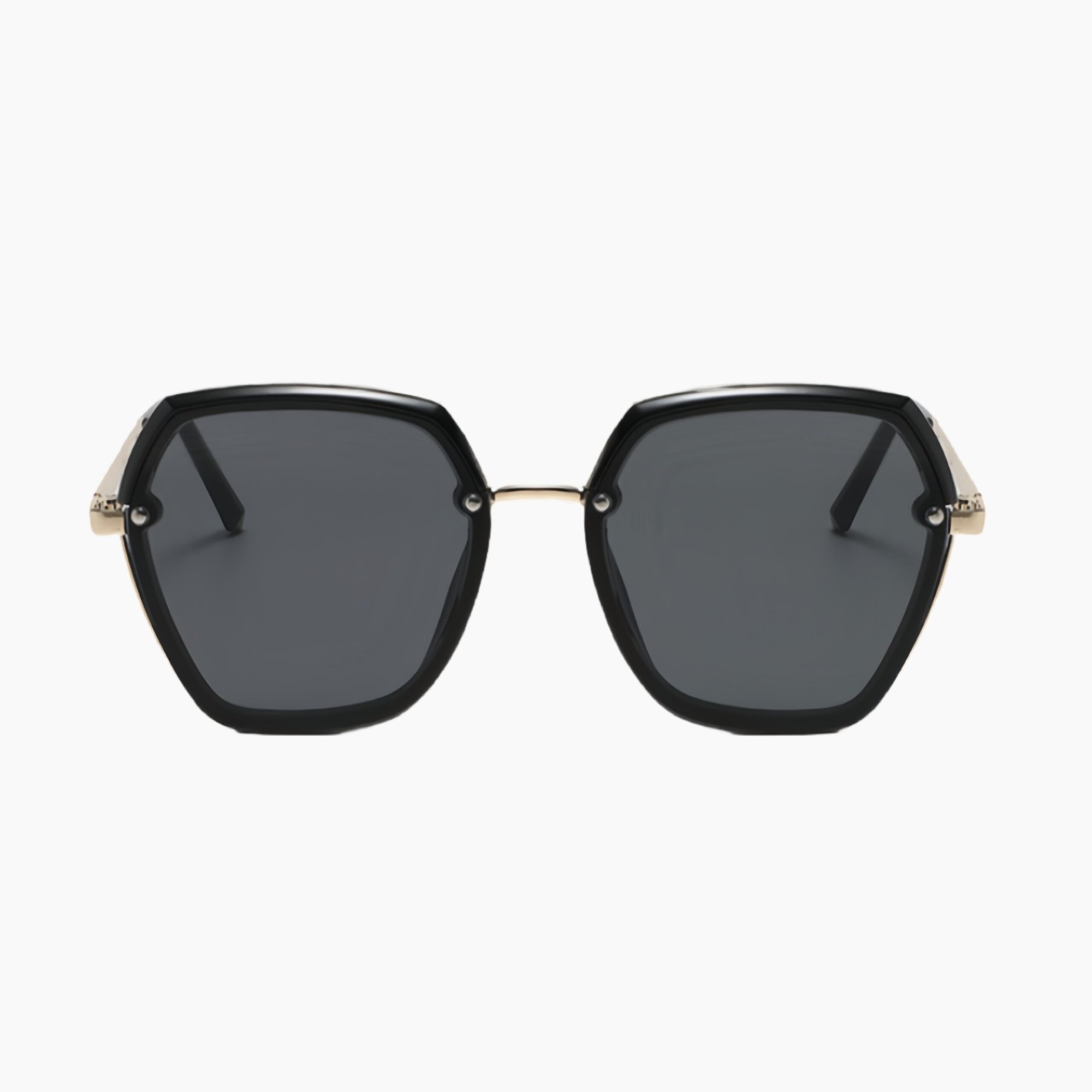 000 UV protection geometric sunglasses in women's TR90 frames featuring retro elegant design and full-frame anti-glare construction.