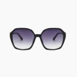 Women's retro elegant TR90 geometric sunglasses with full-frame UV protection and anti-glare technology for vintage style sunwear.