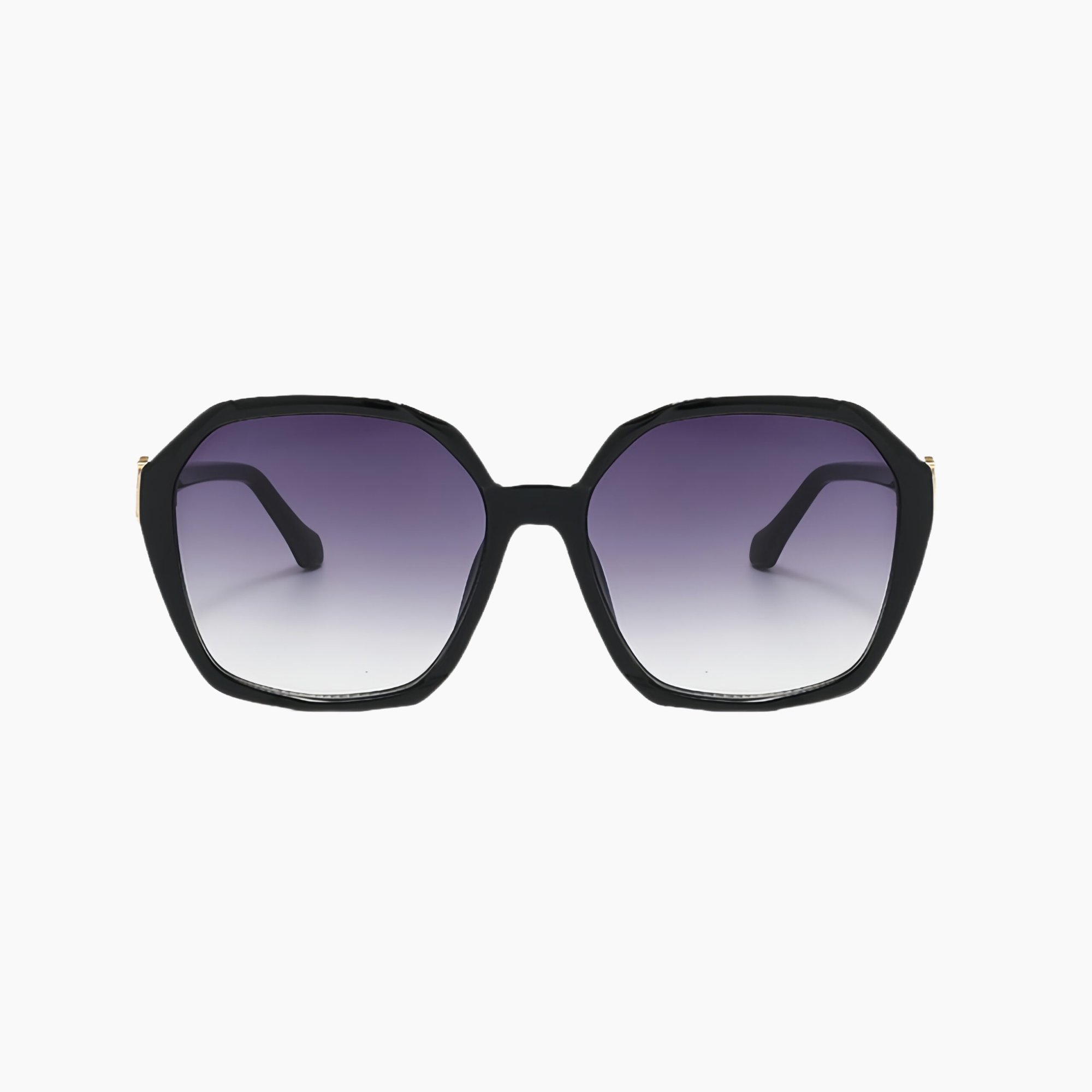 01012 Women's retro elegant TR90 geometric sunglasses with full-frame UV protection and anti-glare technology for vintage style sunwear.