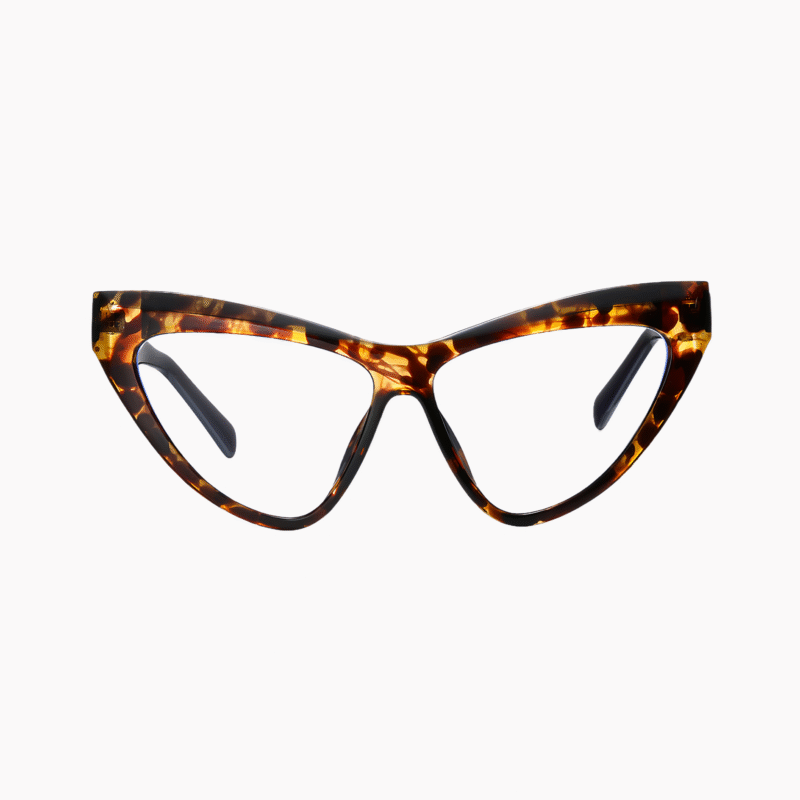 Personalized lightweight cat eye frame. We can provide customized prescription lenses. It is a fashionable display of prescription glasses for teenagers and adults