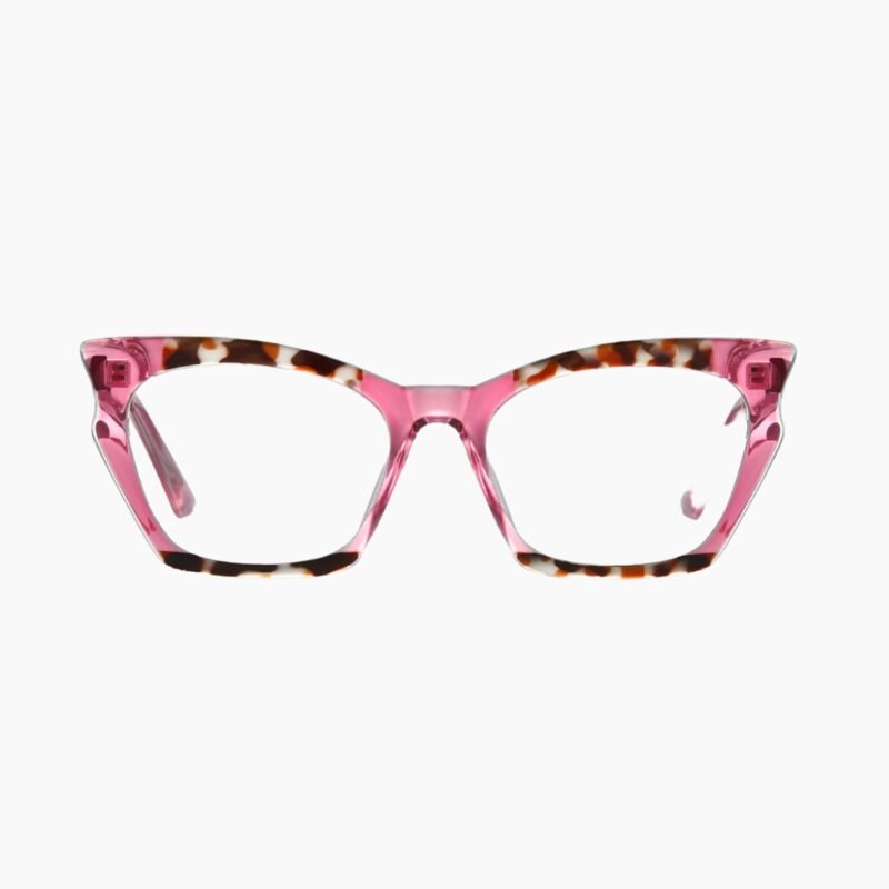 Blue light blocking prescription glasses in women's TR90 square frames featuring retro full-frame construction and optical lens protection.