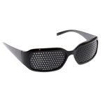 Multi-hole vision correction glasses black