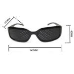 No medicine vision correction for teenagers - Use the multi-hole glasses 3-5 times a day, suitable for most people. Black frame glasses no surgery to eye fatigue, reading relaxed.