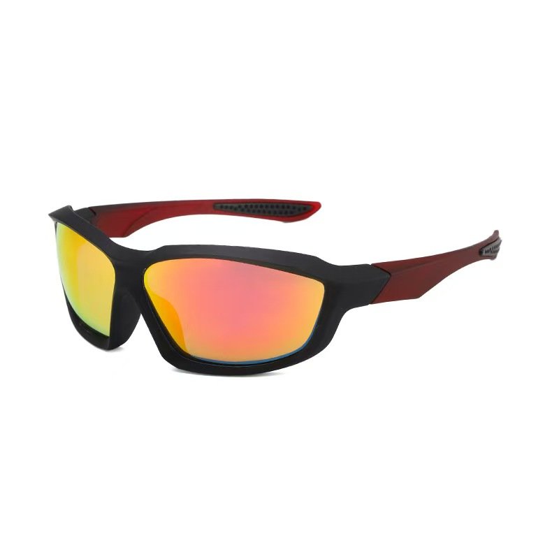 Men's lightweight oval sports sunglasses with UV400 protection. Perfect for running and athletic training with comfortable, secure fit and ventilation.