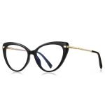 Customizable prescription prescription prescription women's cat eye frame with black frame - specially designed for myopia and farsightedness, online matching retro optical frame, fashionable dressing accessories to decorate round and square faces