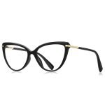 Eternal Audrey Hepburn style cat eye frame glasses - black frame. Very suitable for adding retro style to modern prescriptions