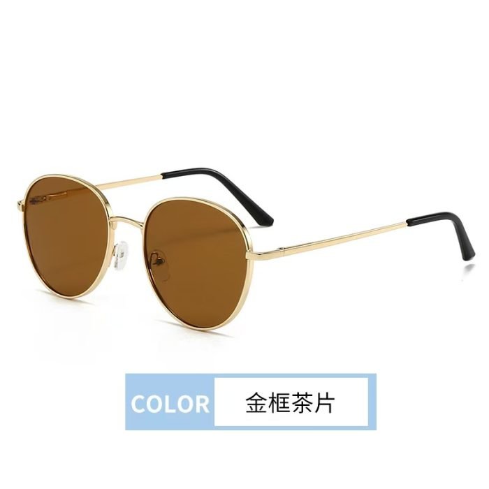 Anti-slip round sports sunglasses, suitable for running, with slip-resistant rubber nose pads and tips of the temples. Circular polarized lenses, suitable cycling, and outdoor activities.