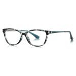 The popular TikTok cat eye glasses of 2025- TR90 green floral frame. Very suitable for adding instant retro charm to daily clothing and selfies