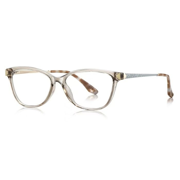 Round face cat eye glasses transparent color - the upward angle can produce a lifting effect. Style guide for oval and heart-shaped faces.