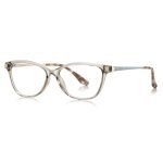 Designer cat eye glasses with transparent frame, suitable for luxury glasses series and special occasions.