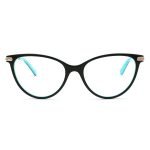 Retro women's cat eye glasses with tortoiseshell frame design - embellishing round and square faces, suitable for office commuting and daily wear. The fashionable optical frame has an elegant wearing effect and supports customized blue light