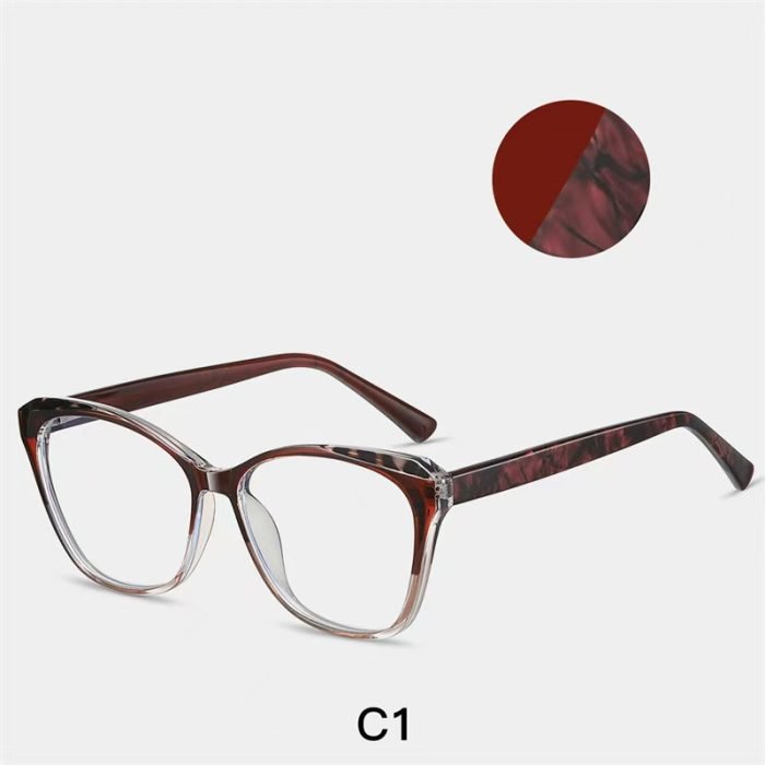 Super light cat-eye glasses frame tea frame, comfortable to wear all day, no pressure marks, not easy to slip off, suitable for various daily work or reading.