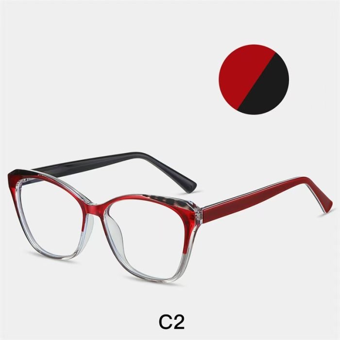 Cat eye glasses for round face - The angled frames can enhance the cheekbones and strengthen the contours of women with oval and heart-shaped faces
