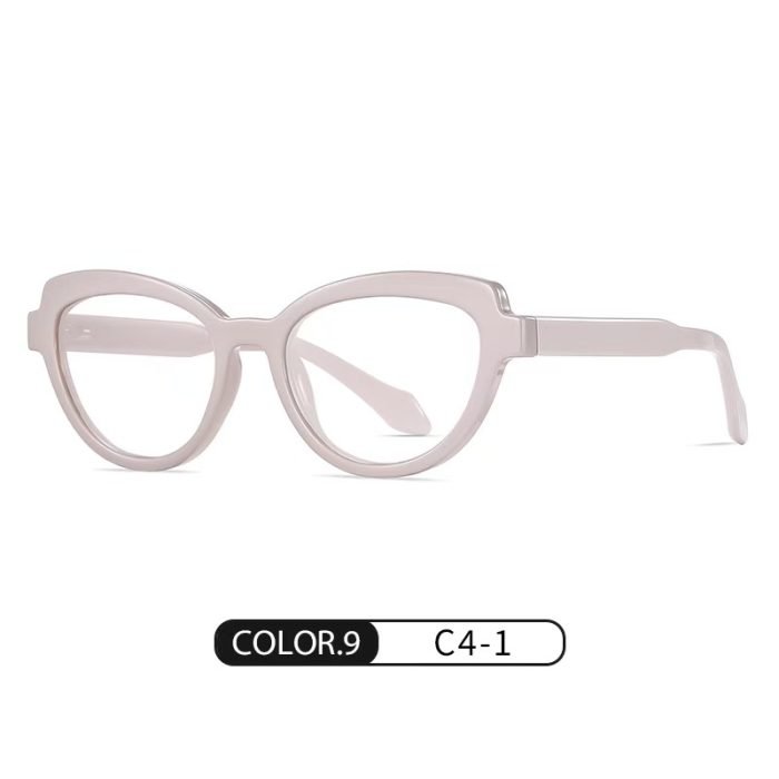Polarized sunglasses with white powder frame and transparent film, resistant to UVTR90, suitable for wearing in any daily life, workplace, or work environment
