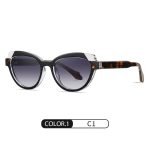 High quality black framed hawksbill leg sunglasses with polarized lenses and UV protection. Both men and women can wear it on a daily basis.
