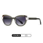 Green gray sunglasses with polarized lenses. UV400 protection in various colors, providing daily vision protection for both men and women