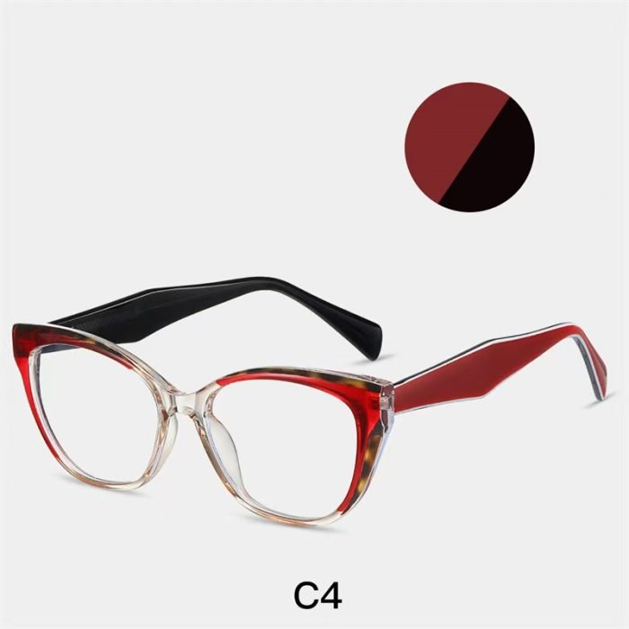 Retro cat eye frame suitable for nearsighted women - supports online customization of prescription lenses, a face shaping frame that balances workplace commuting and daily fashion