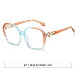 Vacation style polygonal sunglasses for women - polarized lenses with UV protection. Very suitable for vacation photos, vacation activities, and tropical vacations.