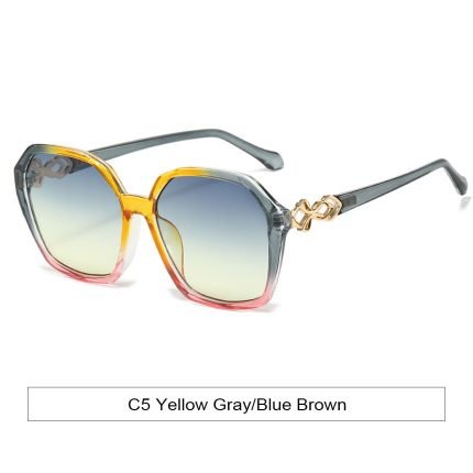 Weekend geometric sunglasses for women - polarized lenses with UV400 blockage. Ideal for farmers markets, park visits, and casual weekend activities.