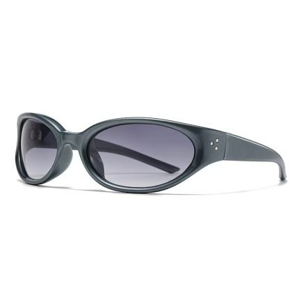 Oval futuristic sunglasses for urban adventures - UV protection meets sporty elegance. Perfect for city cycling, walking tours, and casual athletic activities.