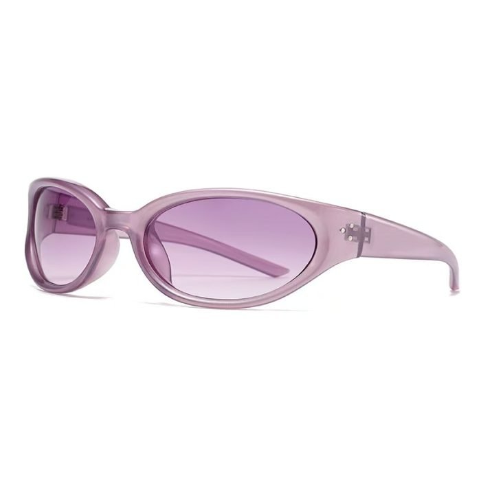 Sport-performance oval sunglasses with future-tech design - UV400 protection. Ideal for running, training, and active lifestyles with sleek aesthetic.
