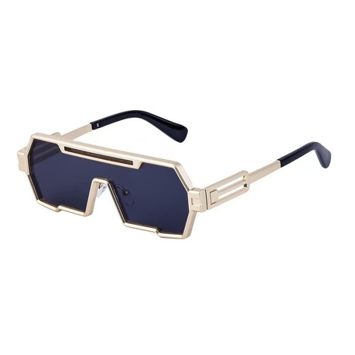 Steampunk sunglasses for men and women with polarized UV400 lenses - vintage metal frames perfect for driving and fashion with lightweight comfort.