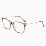 TR90 square frame glasses with metal temples. Custom prescription lenses. For students and adults. Minimalist design for school and office wear.
