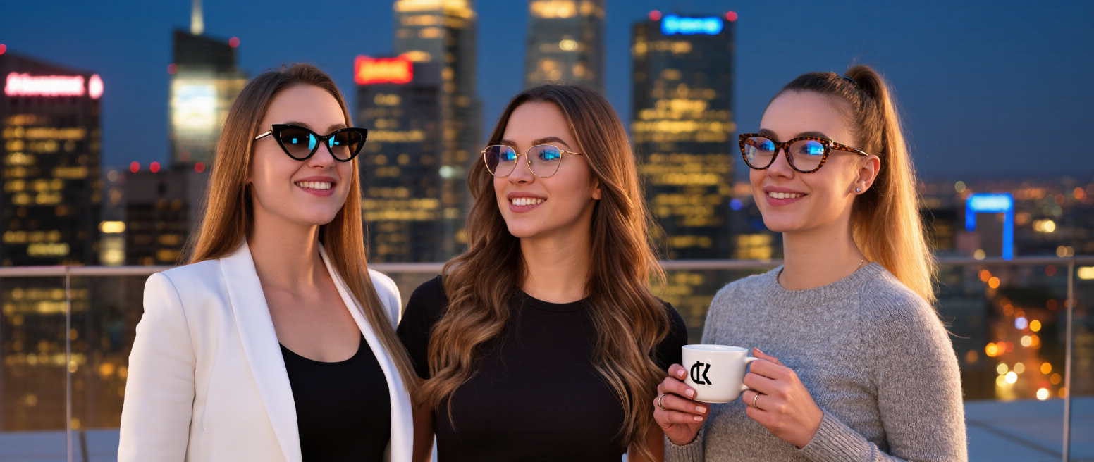 Fashionable glasses suitable for venues, parties, workplaces, and daily life scenes