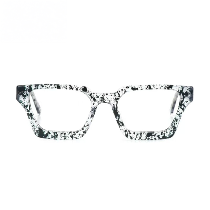 Clear frame prescription cat eye sunglasses - blue light filtering with UV protection. Contemporary optical style for fashionable women's everyday wear.