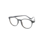 Adjustable kids oval glasses with soft frame - accommodates growing children with customizable prescription AC lenses for clear vision.