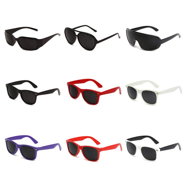 Portable visual training glasses with small hole design, color display, suitable for 5 minutes training anywhere. Improve the fatigue of teenagers' eyesight, physical correction