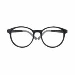High quality children's glasses, black frame AC lenses safe and worry-free, custom prescription lenses available, minimalist TR90 eco-friendly material, soft safe nose pads, reduce visual stress during learning.