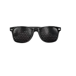 Porosity design vision training glasses - black pinhole glasses for teenagers' eye muscle training and natural vision correction.