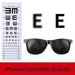 Natural vision improvement glasses - 5-hole pinhole design for gradual eyesight correction. Black frames suitable for teenagers and young adults.