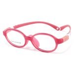 Children's study glasses with prescription AC lenses - minimalist oval TR90 frame reduces distractions during learning and reading time.