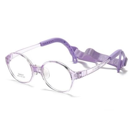 Vibrant children's glasses with shatterproof AC lenses - flexible TR90 frames and soft nose pads for safe playground fun and active play.