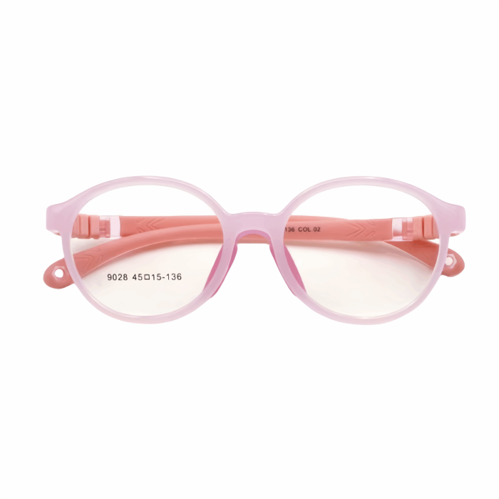 Flexible kids athletic glasses with prescription AC lenses - durable TR90 frames and secure fit for soccer, basketball, and active movement.
