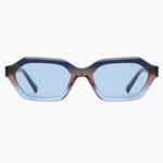 VisionWorld unisex geometric sunglasses with thick acetate frames. Features polarized lenses for UV400 protection and anti-glare, offering a retro-luxury style.