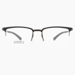 Stylish titanium half frame glasses for custom prescription glasses. Durable and lightweight design for everyday wear.