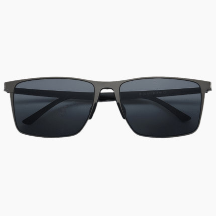 Classic unisex polarized sunglasses with metal frame. Features anti-glare nylon lenses & full UV protection for cycling, travel, and everyday casual wear.