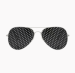 Vision correction glasses relieve visual fatigue, pinhole glasses physically assist in correcting pilot glasses