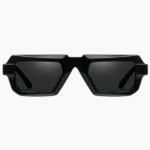 VisionWorld unisex thick-frame square sunglasses with polarized lenses, UV400 protection & anti-glare technology in luxury retro style.