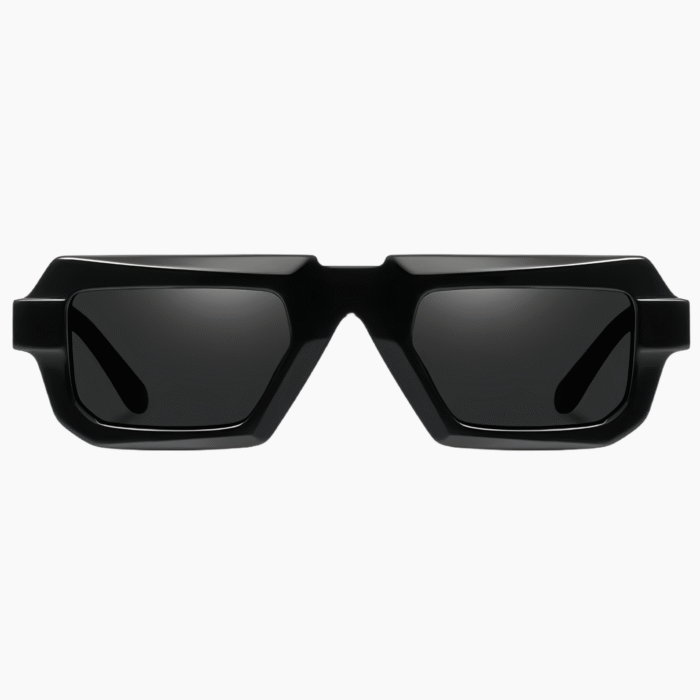 VisionWorld unisex thick-frame square sunglasses with polarized lenses, UV400 protection & anti-glare technology in luxury retro style.