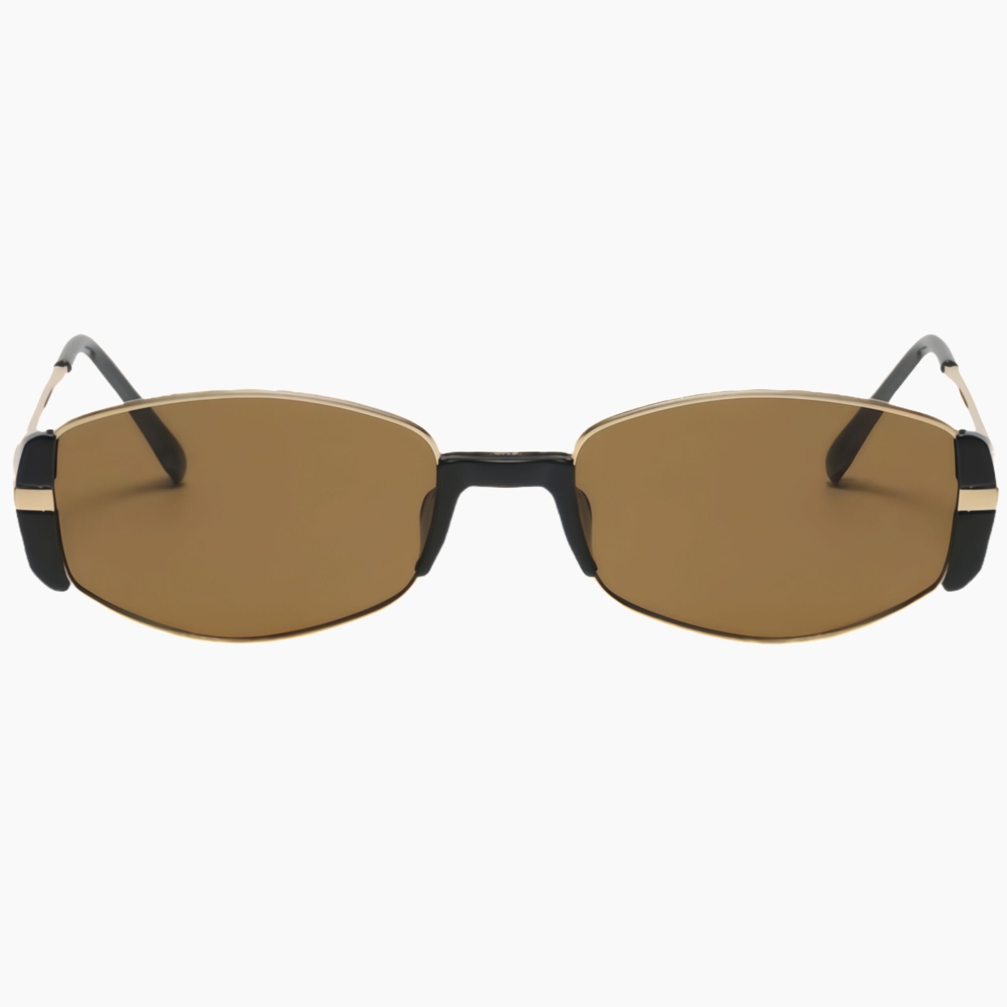 003 Women's minimalist frameless elliptical sunglasses with UV protection, featuring lightweight design and modern style for effortless sunwear elegance.